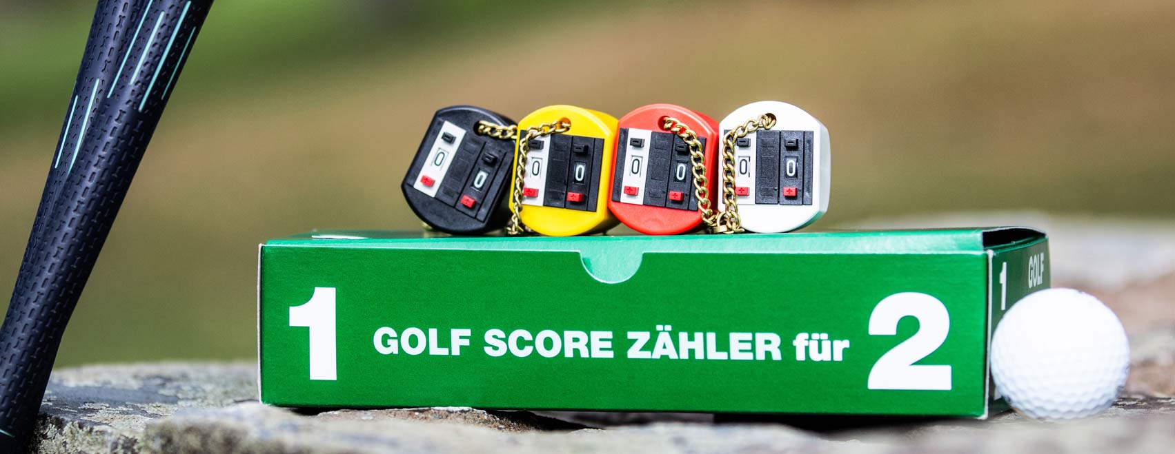 Schallehn GolfScoreZähler auf Verpackungsbox
